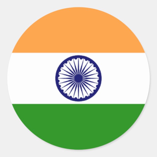 Sticker pour drapeau de l'Inde (Devant)