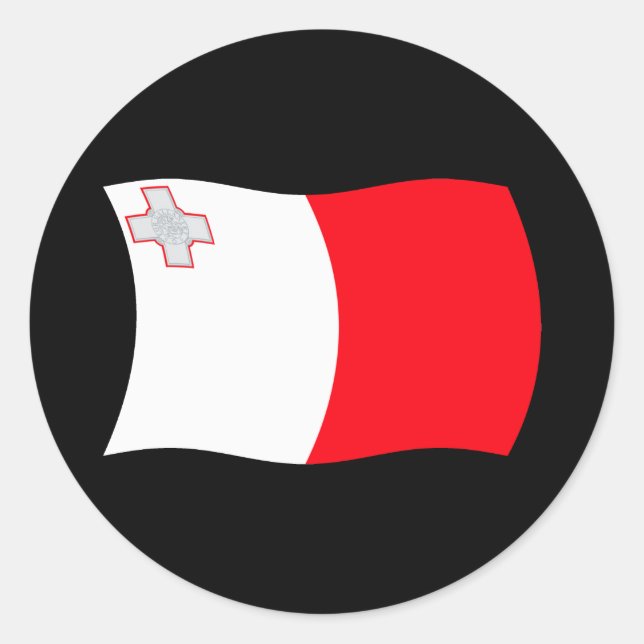 Sticker pour drapeau de Malte (Devant)