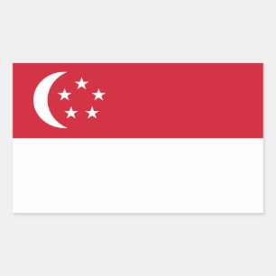 Sticker pour drapeau de Singapour