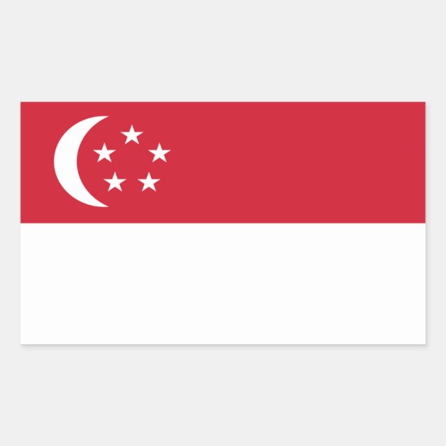 Sticker pour drapeau de Singapour (Devant)