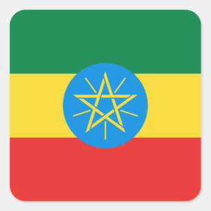 Sticker pour drapeau d'Éthiopie