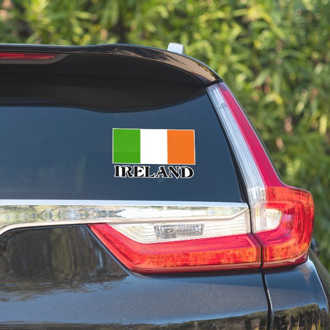 Sticker pour drapeau d'Irlande (Côté voiture)