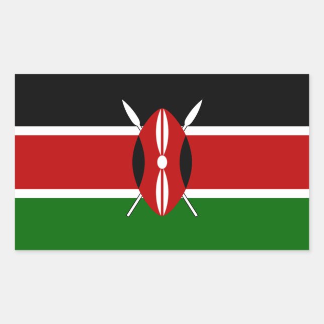 Sticker pour drapeau du Kenya (Devant)