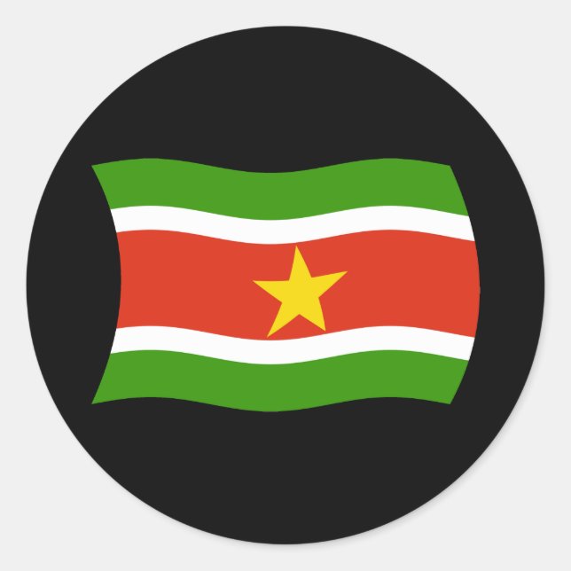 Sticker pour drapeau du Suriname (Devant)