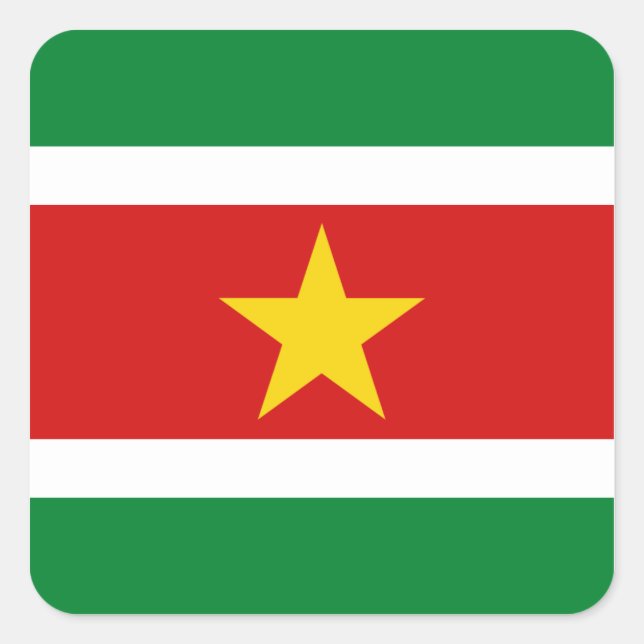 Sticker pour drapeau du Suriname (Devant)