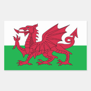 Sticker pour drapeau gallois