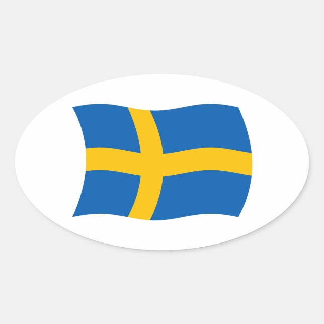 Sticker pour drapeau suédois (Devant)