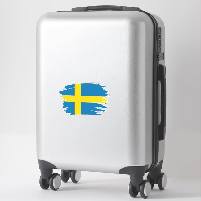 Sticker pour drapeau suédois (Sur valise)
