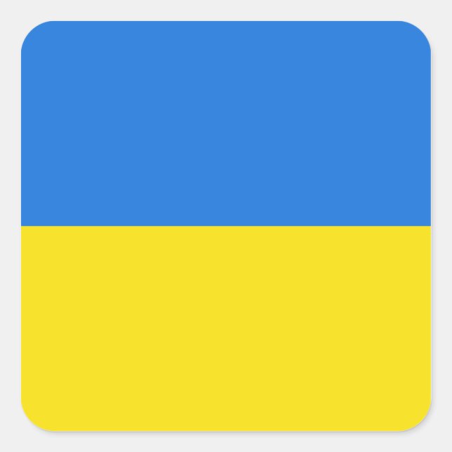 Sticker pour drapeau ukrainien (Devant)