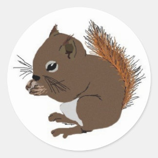 Sticker pour écureuil de bébé