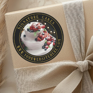 Sticker pour emballage de gâteaux