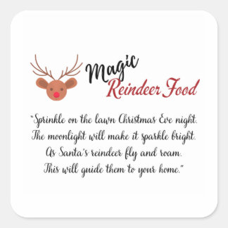 Sticker pour Étiquette alimentaire Magic Reindeer