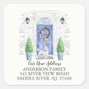 Sticker pour Étiquette d'adresse nouvelle porte b