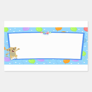 Sticker pour étiquette Little Lion Name