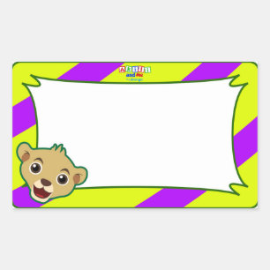 Sticker pour étiquette Little Lion Name