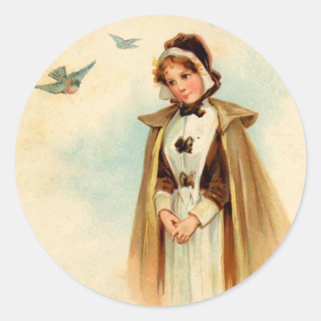 Sticker pour femme de pèlerin (Devant)