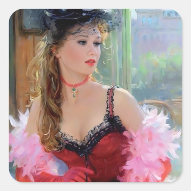 Sticker pour femme douce (Devant)