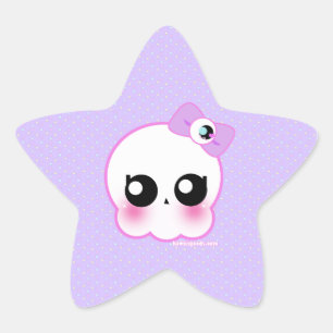 Sticker pour fille crâne