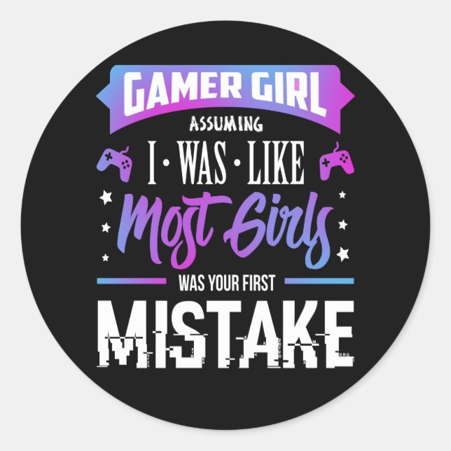 Sticker pour fille de joueur (Devant)