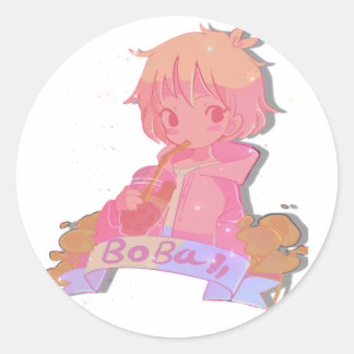Sticker pour fille mignonne Boba Tea Anime