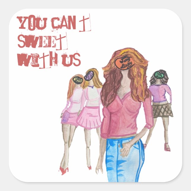 Sticker pour filles Jelly Bean (Devant)