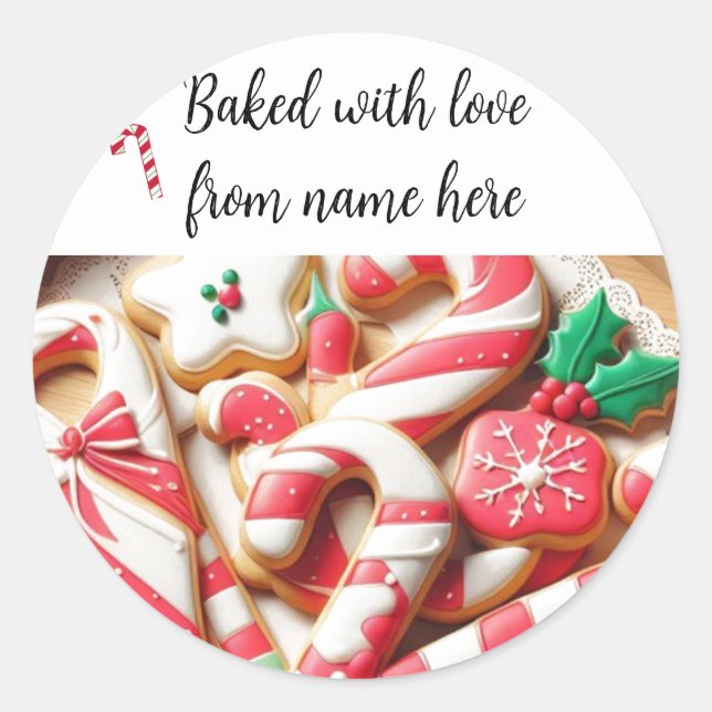 Sticker pour forfait Christmas Home Baked Cookies (Devant)