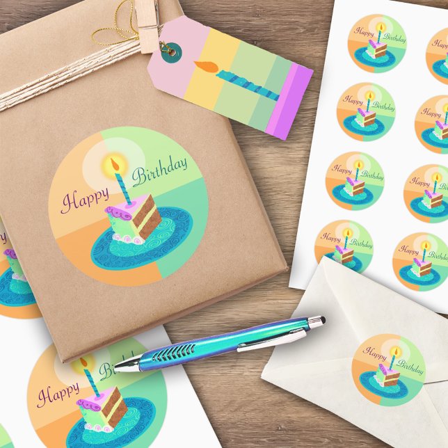 Sticker pour gâteau d'anniversaire (Créateur téléchargé)