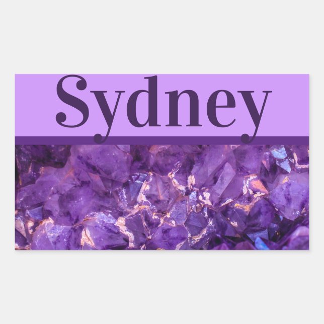 Sticker pour gemmes violettes (Devant)
