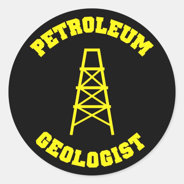 Sticker pour géologue pétrolier (Devant)
