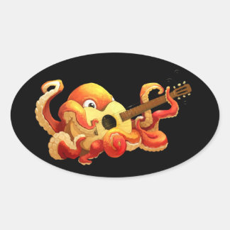 Sticker pour guitare d'Octopus