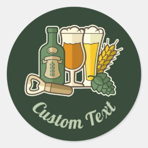 Sticker pour icônes de bière