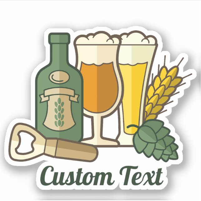 Sticker pour icônes de bière (Devant)