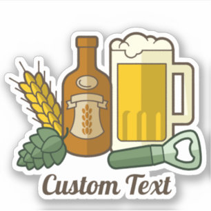 Sticker pour icônes de bière