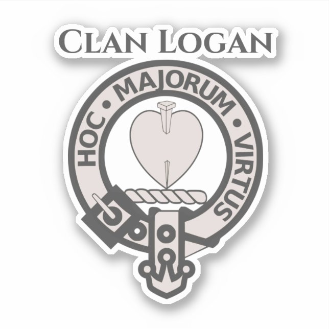 Sticker pour insigne Logan Clan écossais (Devant)