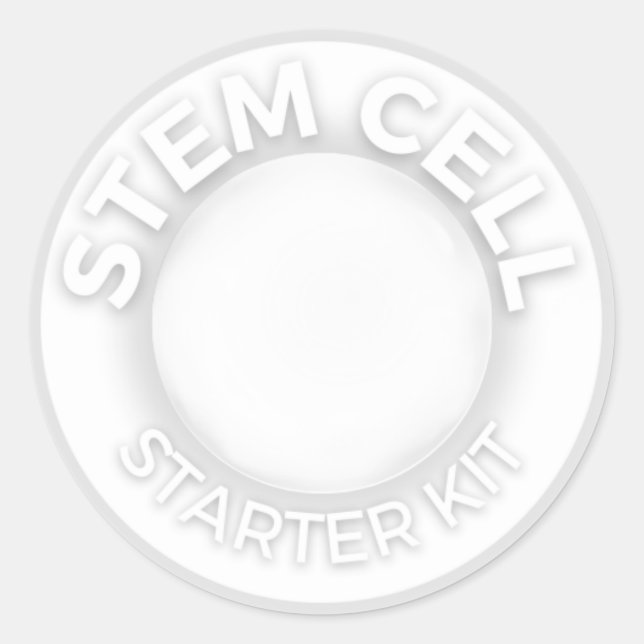 Sticker pour kit de démarrage pour cellules souche (Devant)