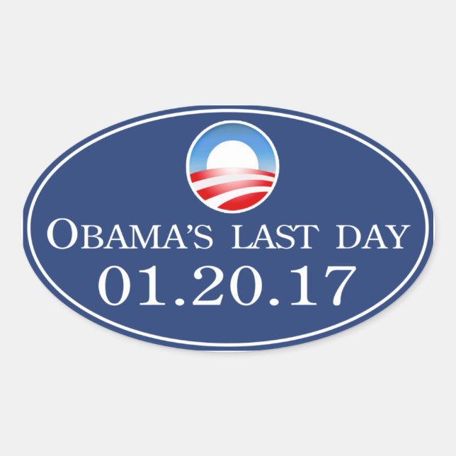 Sticker pour la Dernière journée 2017 d'Obama (Devant)