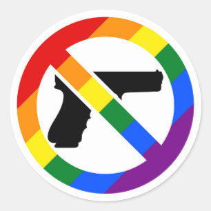 Sticker pour la fierté LGBT Anti-Arme Anti-NRA