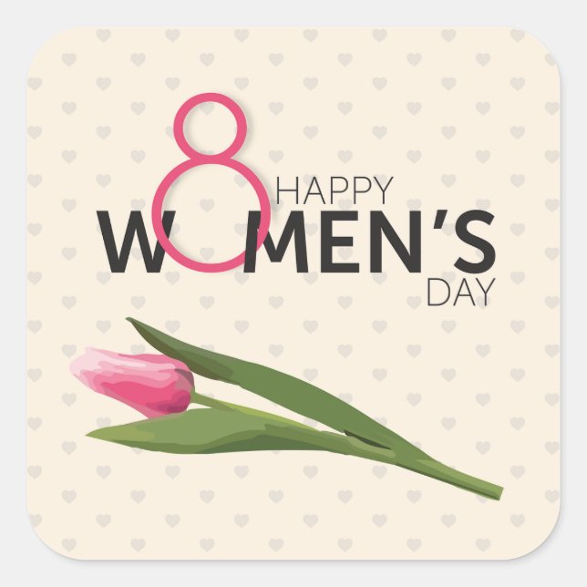Sticker pour la Journée des Femmes (Devant)