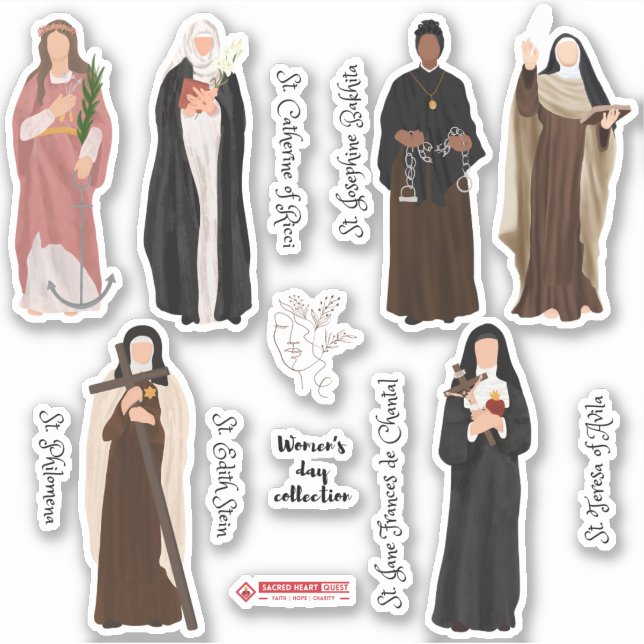 Sticker pour la Journée des femmes Set Édition cat (Devant)