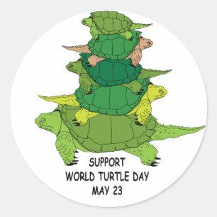 Sticker pour la Journée mondiale de la tortue