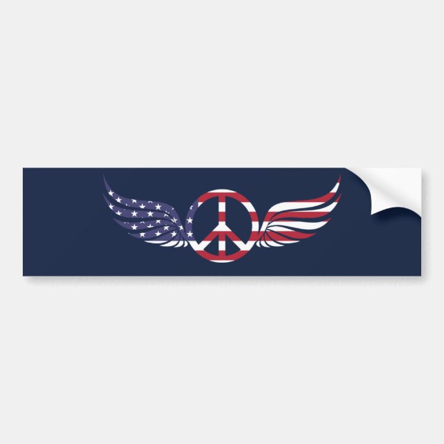 Sticker pour la paix en Amérique (Devant)