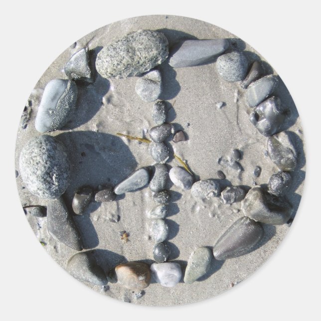 Sticker pour la paix en pierre (Devant)