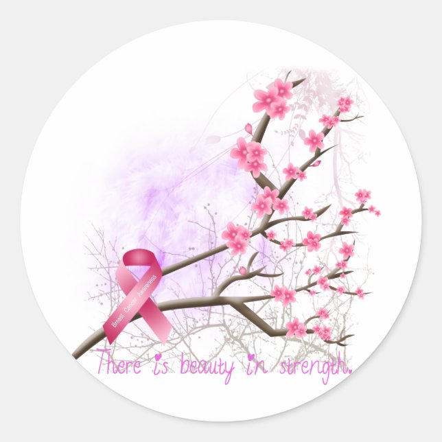 Sticker pour la sensibilisation au cancer du sein (Devant)