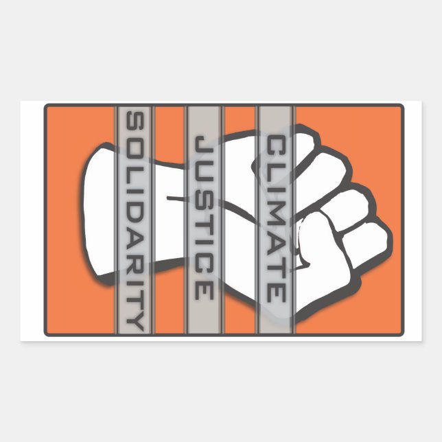 Sticker pour la solidarité pour la justice climati (Devant)