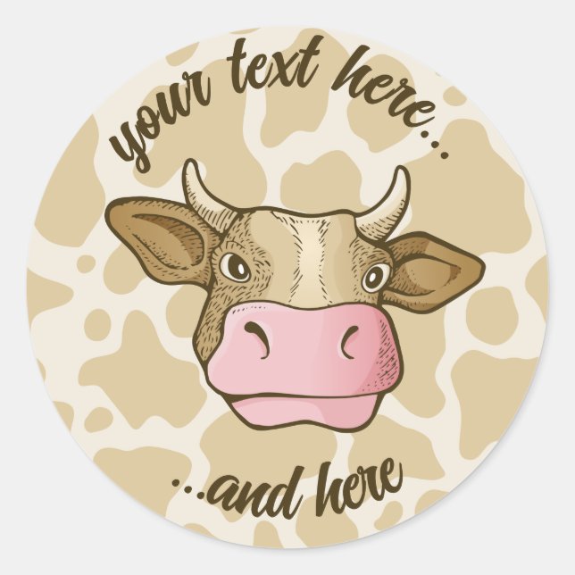 Sticker pour la tête de vache (Devant)