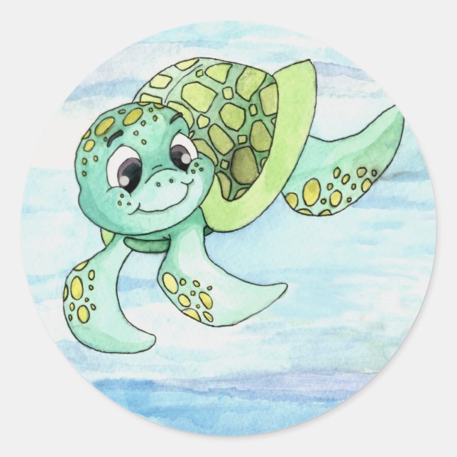 Sticker pour la tortue de mer - 2 (Devant)