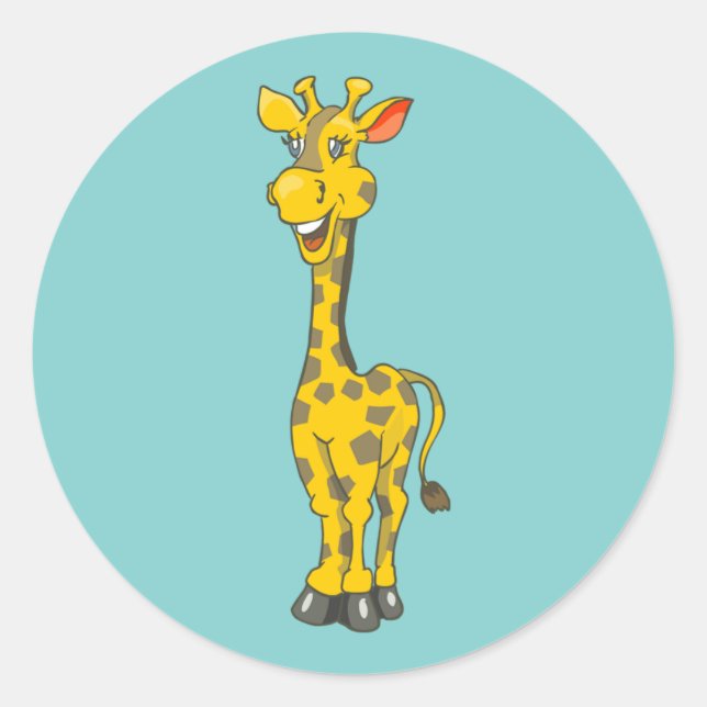 Sticker pour l'anniversaire de la Giraffe (Devant)