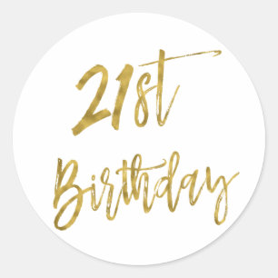 Sticker pour l'anniversaire de la vingt-et-unième