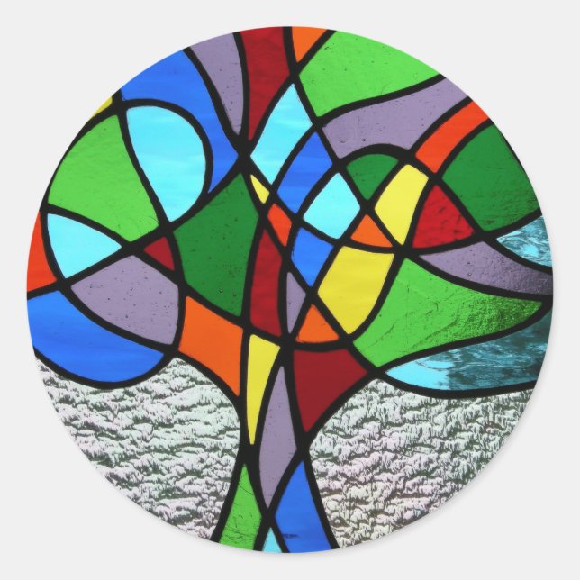 Sticker pour l'arbre abstrait de vie (Devant)