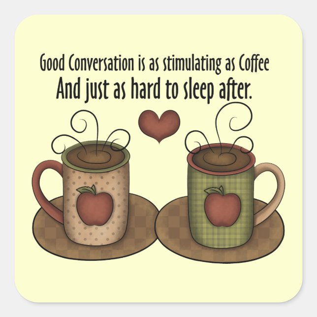 Sticker pour le café (Devant)